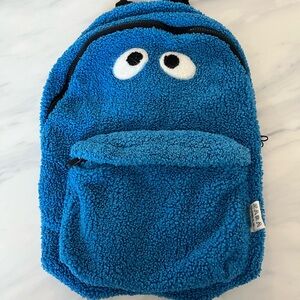 Zara Kids Blue Fuzzy Backpack